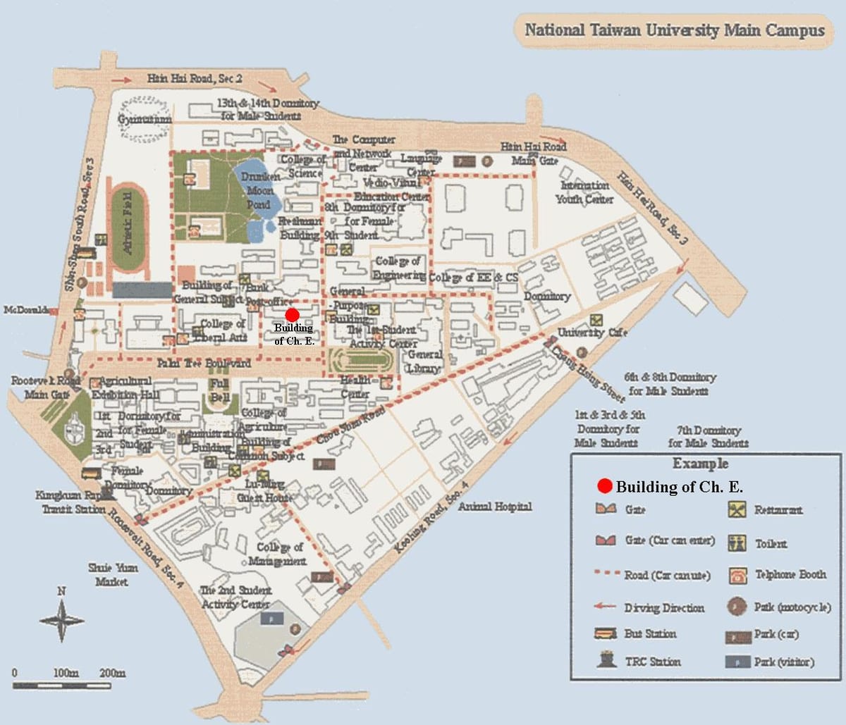 national taiwan university מפת הקמפוס