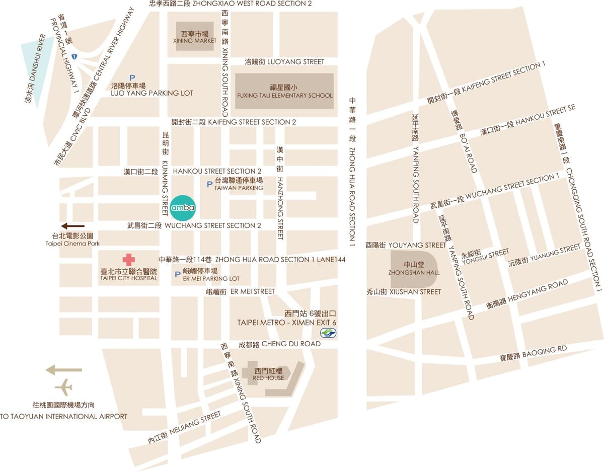 ximending טייפה מפה