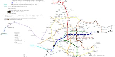 מפה של טייפה hsr תחנת