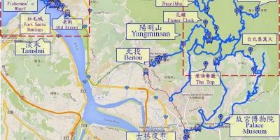 מפה של beitou טייוואן