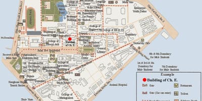 National taiwan university מפת הקמפוס
